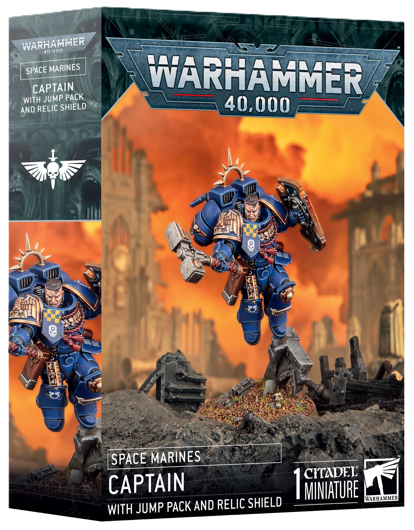 S/M: CAPTAIN W/JUMP PACK & RELIC SHIELD