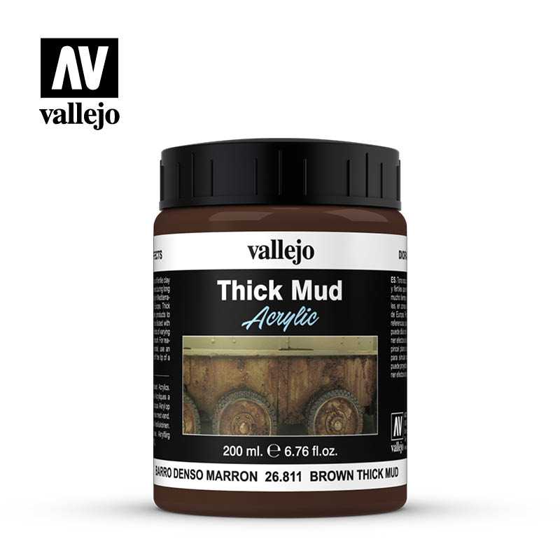 Vallejo: Brown Thick Mud 200ML